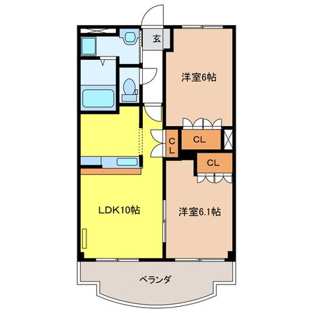 小城苑の物件間取画像